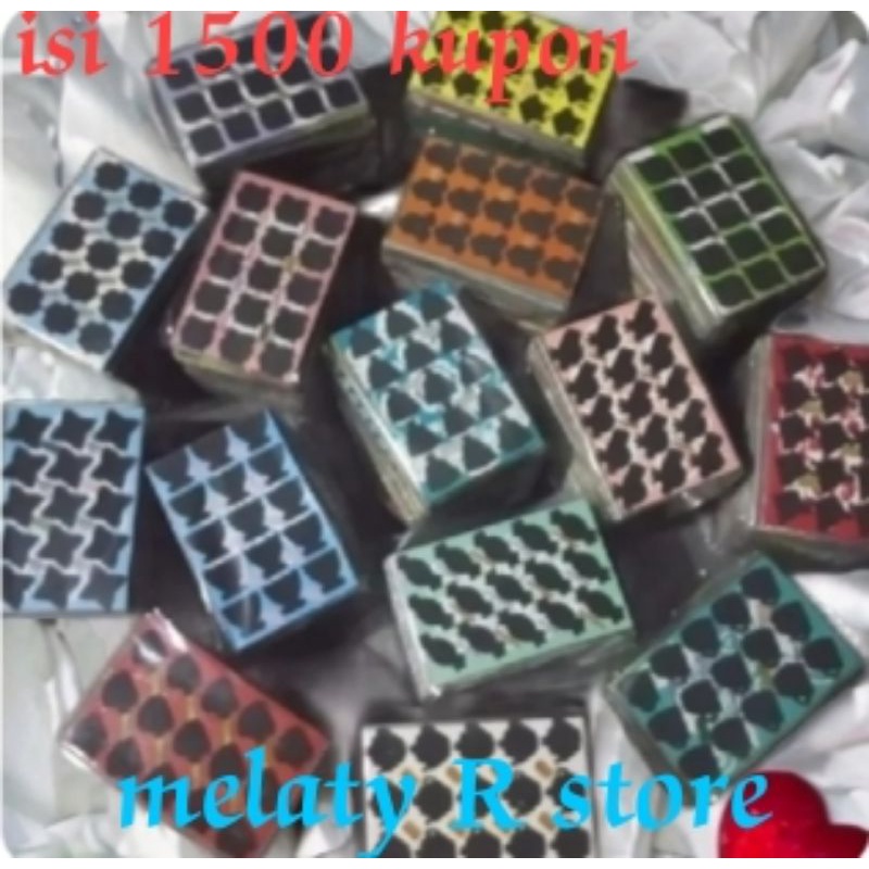 mainan anak kupon gosok gosok/gosok gosok bom tengkorak/isi 1500 kupon/ mainan kertas/titik 15