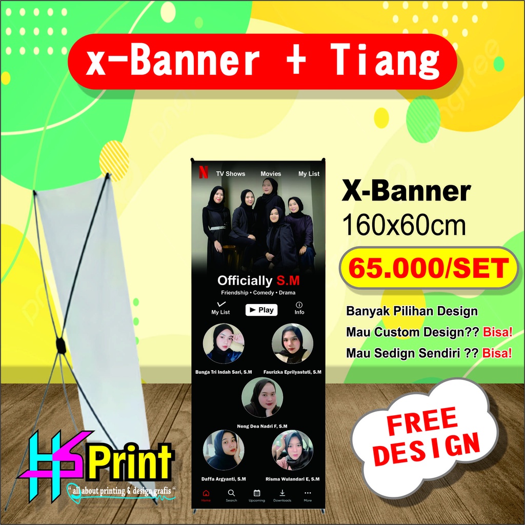 OSU SPANDUK X BANNER + TIANG WISUDA WEDDING OLSHOP ULANG TAHUN AGUSTUSAN CUSTOM