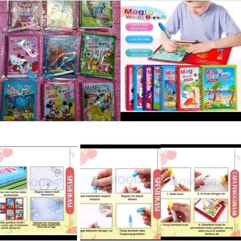 

Buku gambar MAGIC PAKAI PENA AIR DAN LCD WRITING TABLET