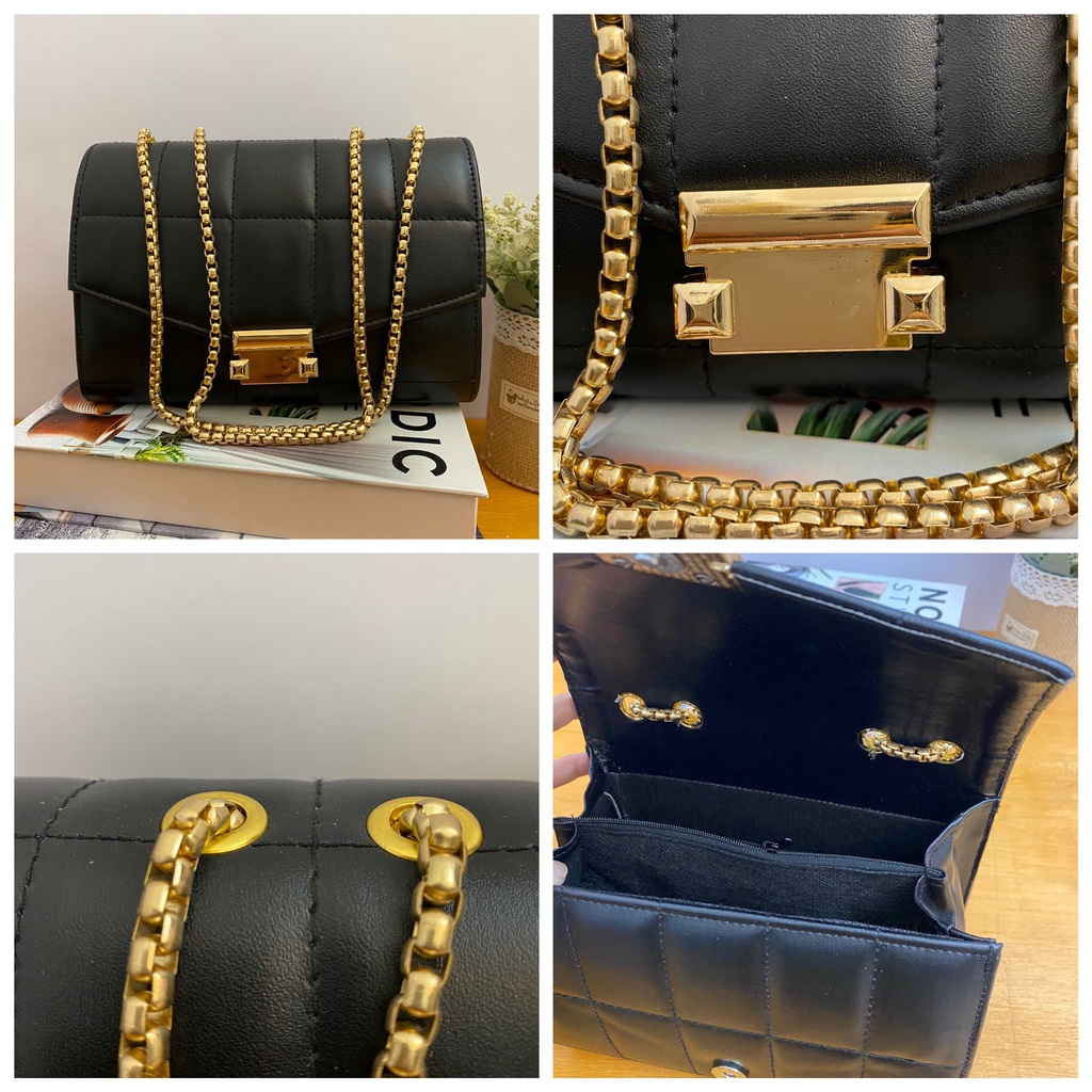 Tas Wanita Paket Bundling 3 Tas Slingbag Rantai Glod