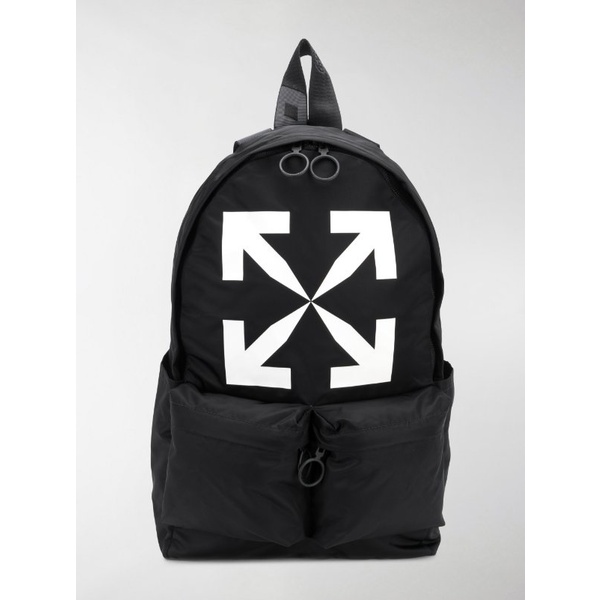 OW Arrow Nylon Backpack Black/Black 100% Original