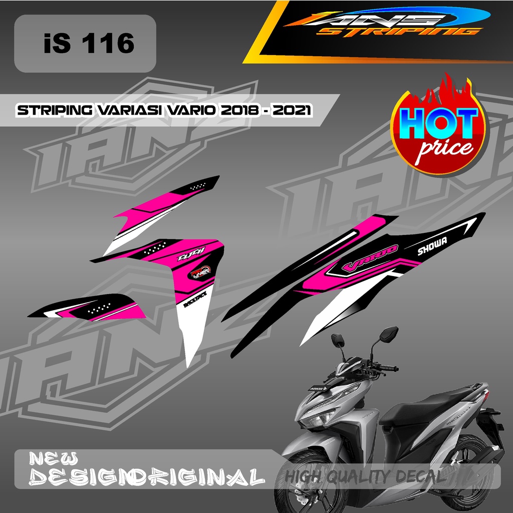 CUTOM DECAL VARIO 125/150 LIST DECAL STRIPING HONDA VARIO BAHAN HOLOGRAM / NON HOLOGRAM IS116