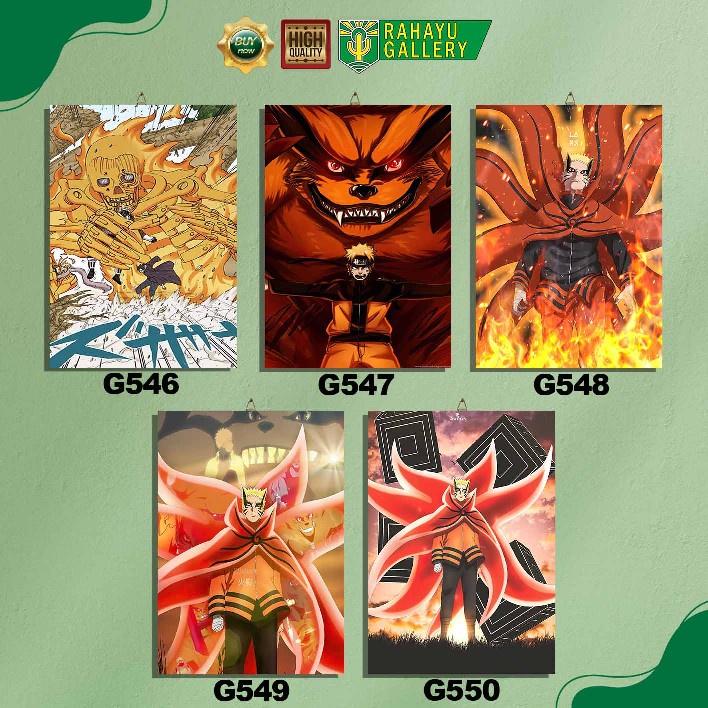 DEKORASI RUMAH HIASAN KAMAR WALL DECOR ANIME NARUTO GG546