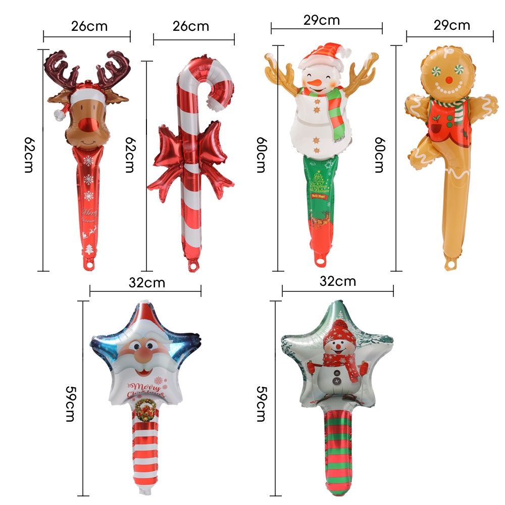 [Harga Grosir](Grosir Prices) Balon Aluminum Foil Motif Gingerbread Man Natal