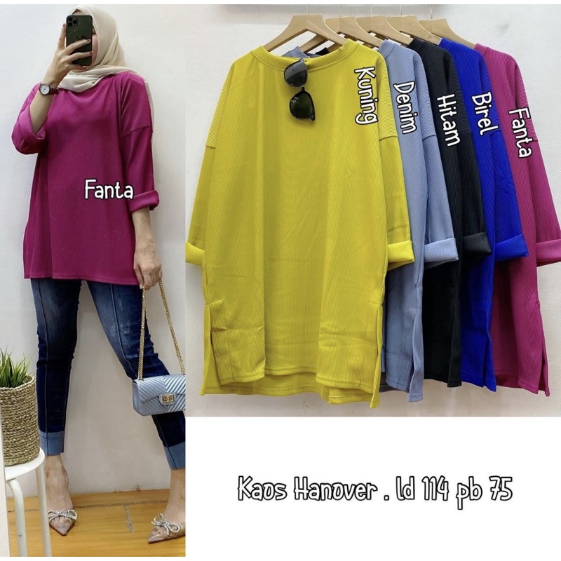 atasan oversize wanita hanover blouse wanita jumbo