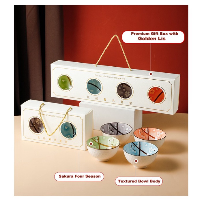>>>>>] Mangkok Keramik Jepang Set Mangkok Jepang Set Japanese Bowl Set 4pc