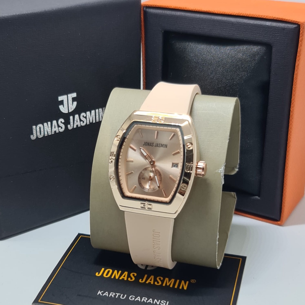 Jam Tangan Wanita Analog Jonas Jasmin 2227 Rubber Original