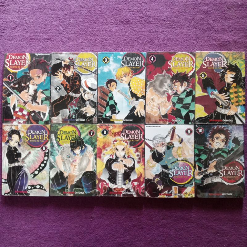 Komik NEW Demon Slayer Kimetsu No Yaiba 1-10 Set Segel by Koyoharu Gotouge