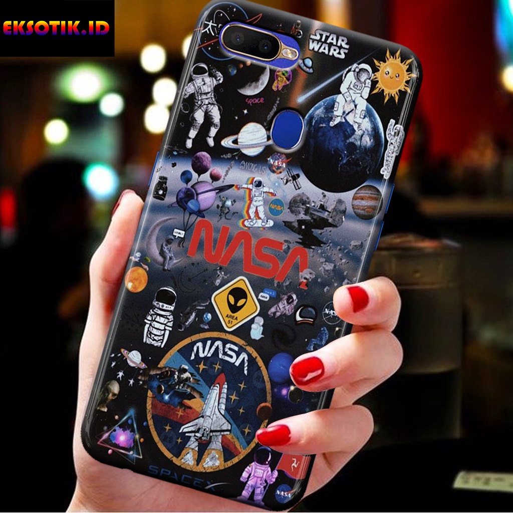 Urban Case Glossy Oppo A5s A12 A11k A7 - Casing Oppo A5s A12 A11k A7 - Case Nasa  - Silikon Oppo A5s