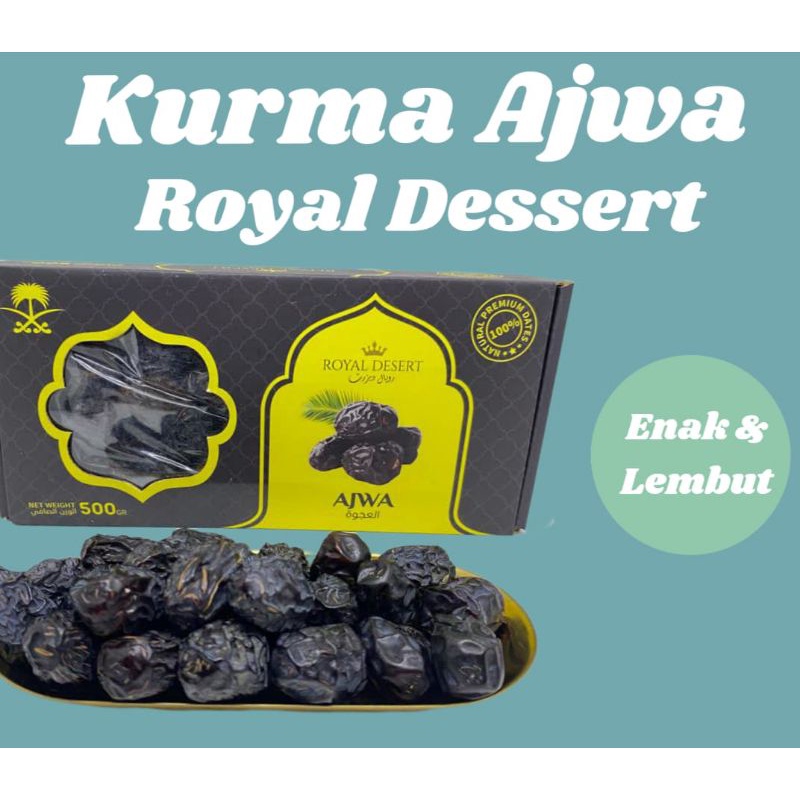 

Kurma Madinah Ajwa royal dates Eksklusif 500gr