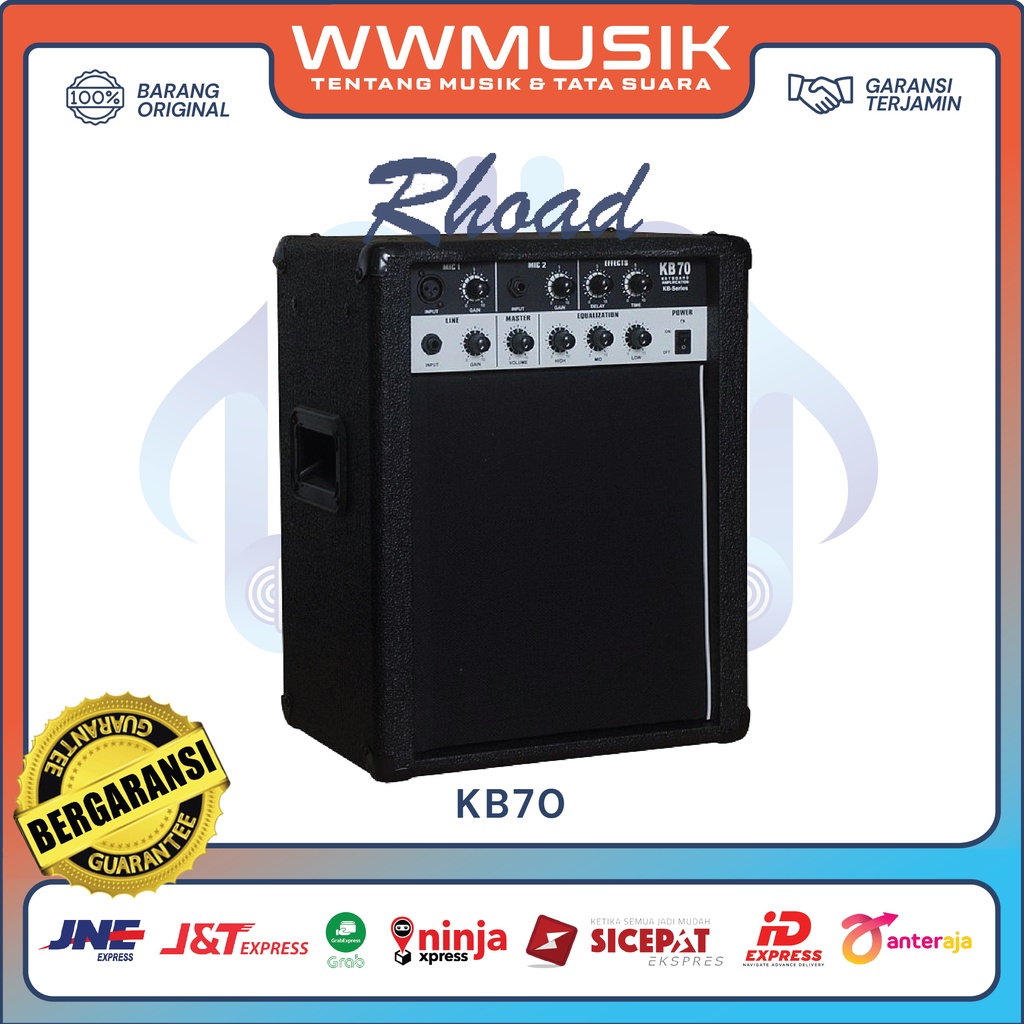 Jual Ampli Keyboard RHOAD KB70 KB Series Amplifier Compact Multi Fungsi Speaker Aktif 8 Inch