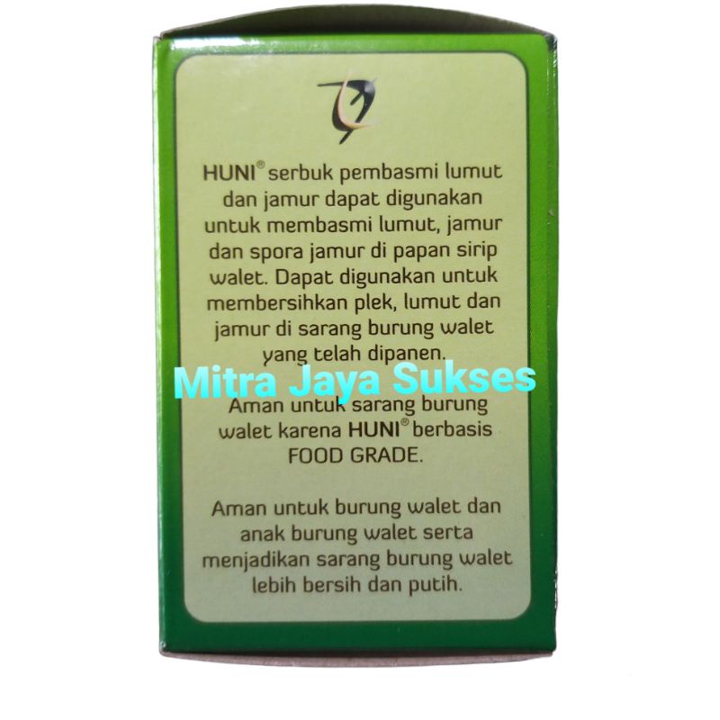 HUNI SERBUK Pembasmi Lumut dan Jamur Papan Sirip dan Sarang Burung Walet