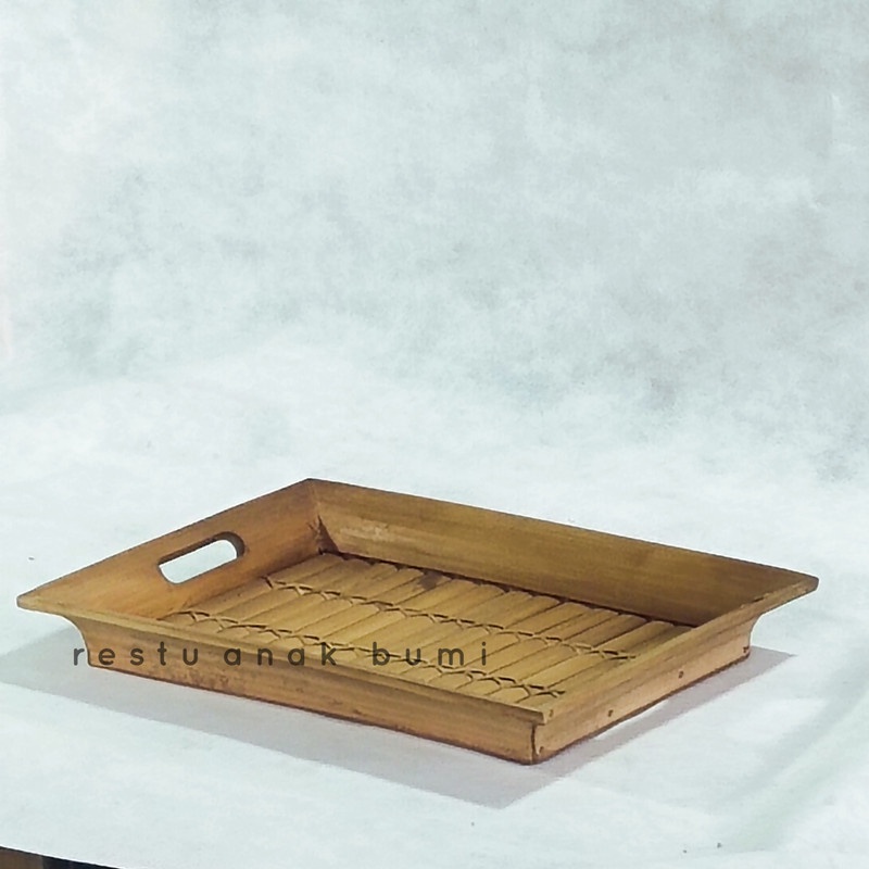 

( new product ) Penampan tray bambu m 36x26cm/Hadiah/Lamaran/Parcel Lebaran/Natal/Imlek/Catering/Souvenir/Wadah Serbaguna/Basket/Craft/Fruit Box/Sembako/Teh/Gula/Beras/Telur/Kado/Gift/Hampers/Hantaran/Makanan/Minuman/Keranjang Buah