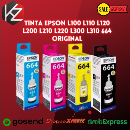 Tinta Epson L100 L110 L120 L200 L210 L220 L300 L310 664 Original