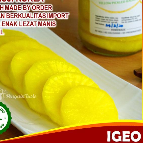 

Discount[KP8]-Danmuji Acar Lobak Kuning Fresh Halal Makanan Sehat Korea Import