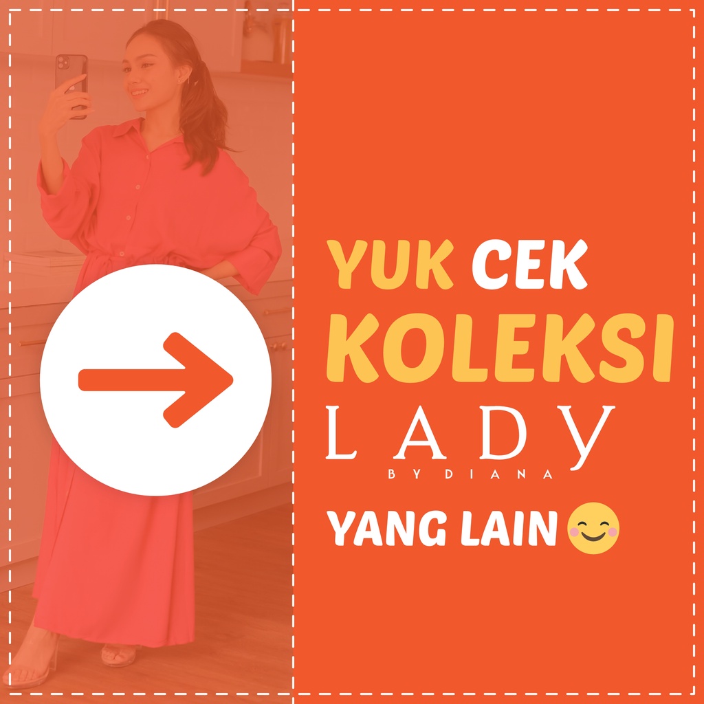 Ladybydiana CAMILA DAILY WEAR Wanita Lengan Panjang Bahan Rayon Busui Friendly