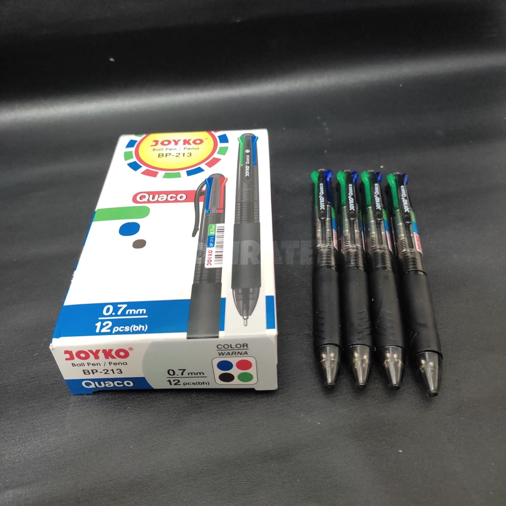 

BALLPOINT, BOLPOIN, PULPEN, BOLPEN QUACO BP 213 4 WARNA JOYKO