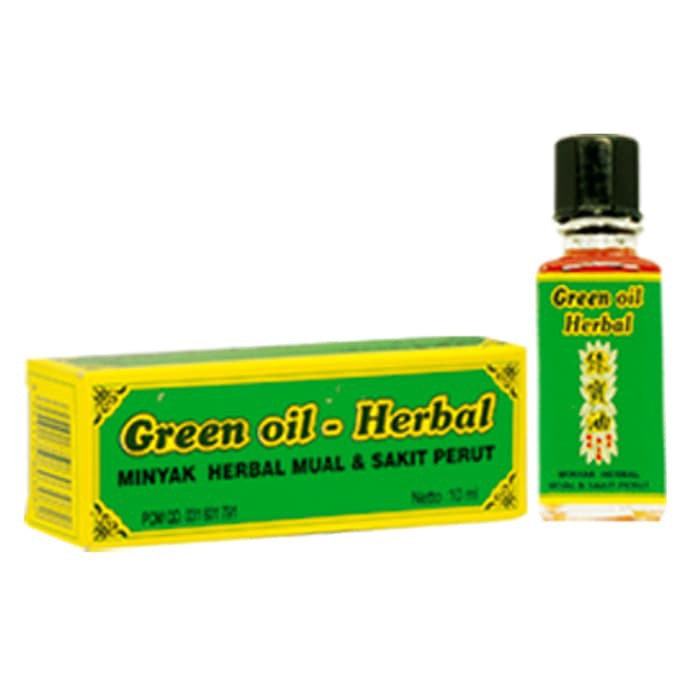 Minyak Herbal Green Oil 3 ml Cap Lang