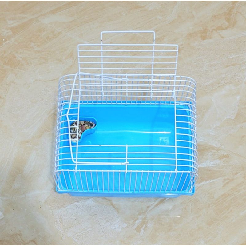 Kandang Hamster Persegi Free Tempat Makan