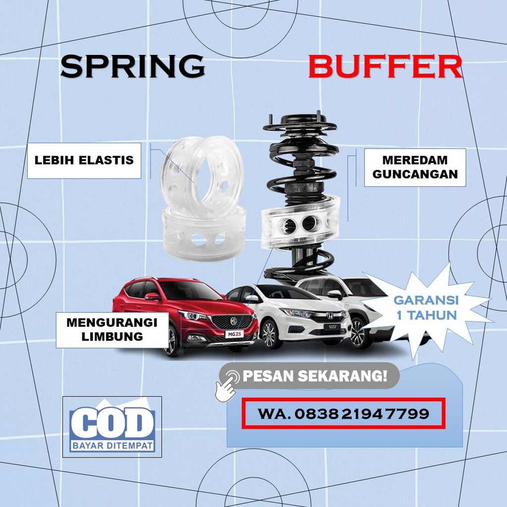 Jual Spring Buffer Mobil Sport Karet Damper Peredam Guncangan Shopee Indonesia