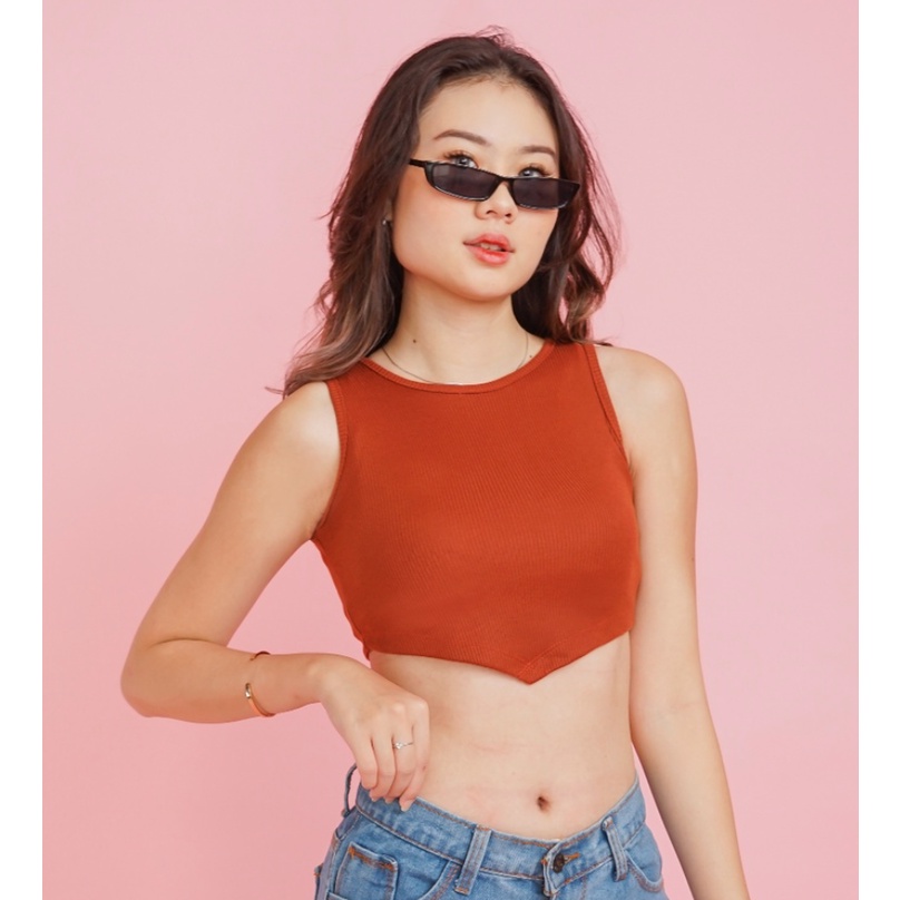 CAVALU Knit Korean Tank Top Crop Top Korea 073