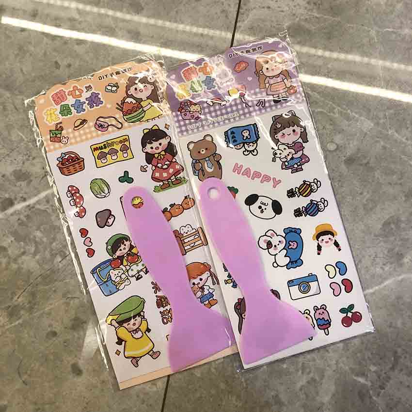 

Sticker Diary Cute Girl SET isi Alat Scrapper anak lucu stiker 1 set