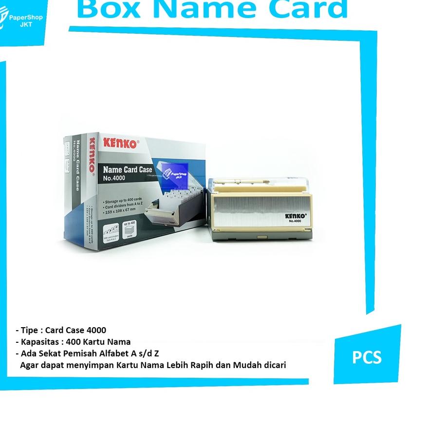 

ナ KENKO - Box Name Card Case 4otak Kartu Nama - Pcs Berkualitas !