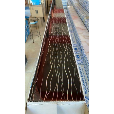 Jual plafon pvc | plafon pvc hitam | golden KB 2054 | plafon pvc 7 mm