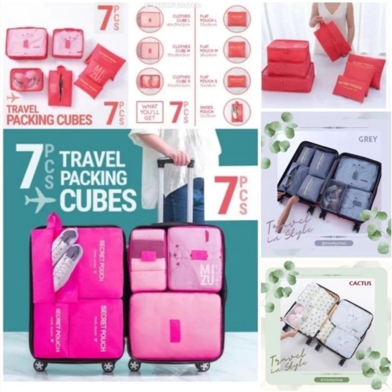 7in1 Laundy Bag / 7in1 Travel aorganizer Bag 1 Set dapat 7pc