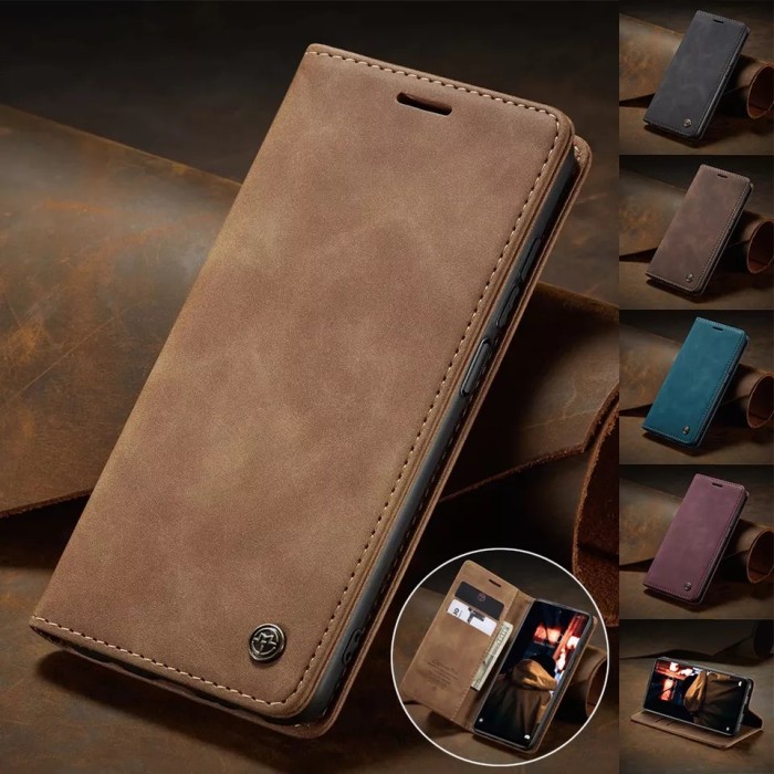 

Casing Oppo A75 4G Flip Case Slot Kartu Lipat Dompet Sampul Magnetik - MARON