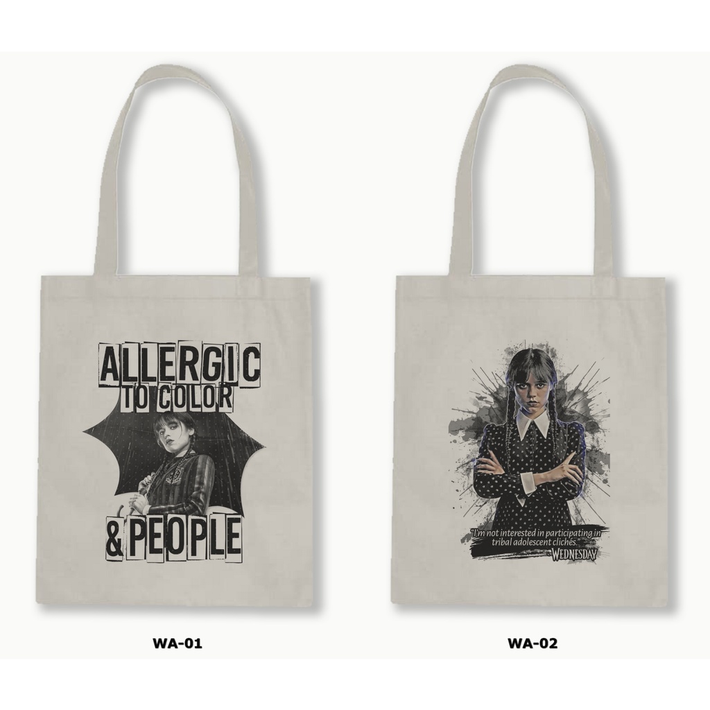 TOTE BAG BLACU - WEDNESDAY / WEDNESDAY ADDAMS