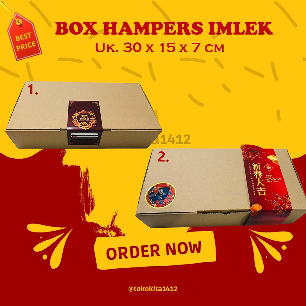 Box Hampers Imlek Tokokita Kardus Gift 30 x 15 x 7