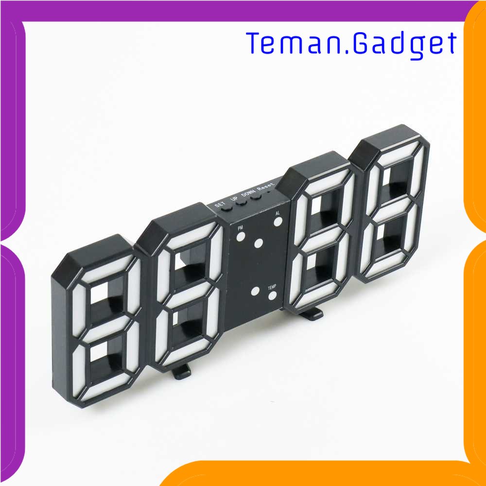 TG-PJM Taffware Jam Meja LED Digital Clock - TS-S60-W