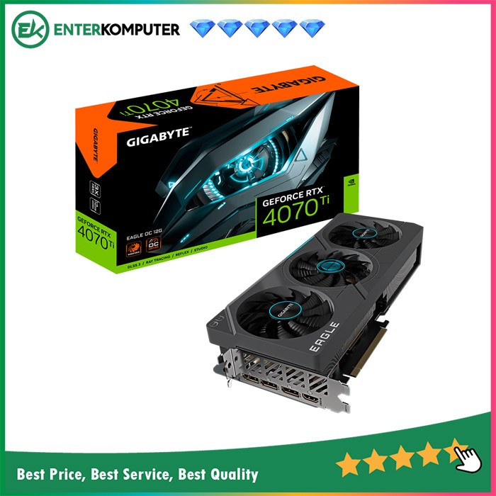 Gigabyte GeForce RTX 4070 Ti 12GB GDDR6X Eagle OC - GV-N407TEAGLE OC-12GD