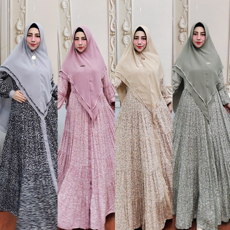 HOMEY DRESS ZULAIKHA ORIGINAL POPPY SYARI