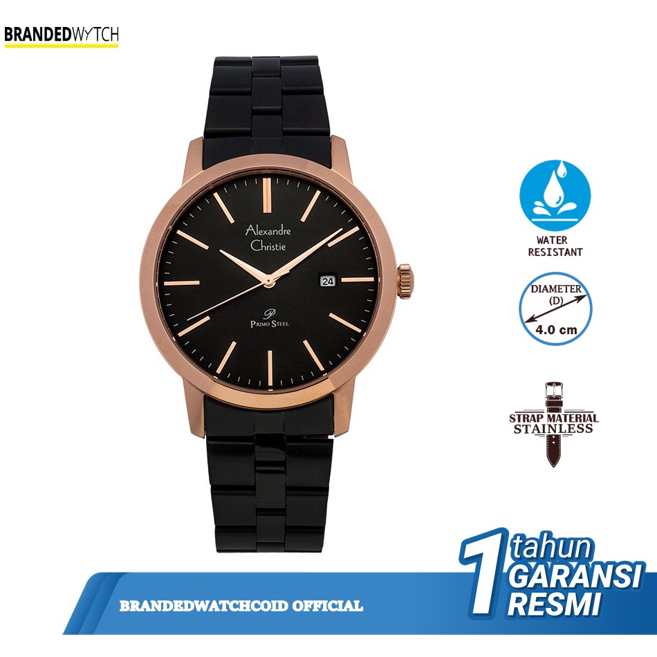 Jam Tangan Pria Alexandre Christie 1007 MD Silver / Alexander Christie 1007