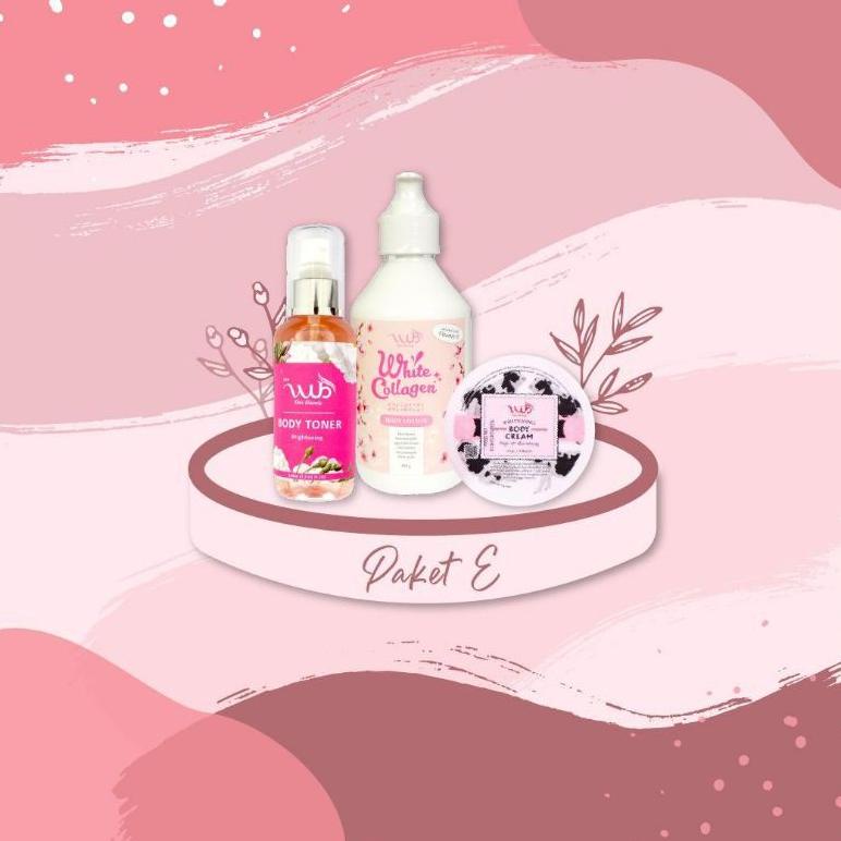 WUB Paket E  Body Cream 100GR+Body toner+Body lotion BPOM