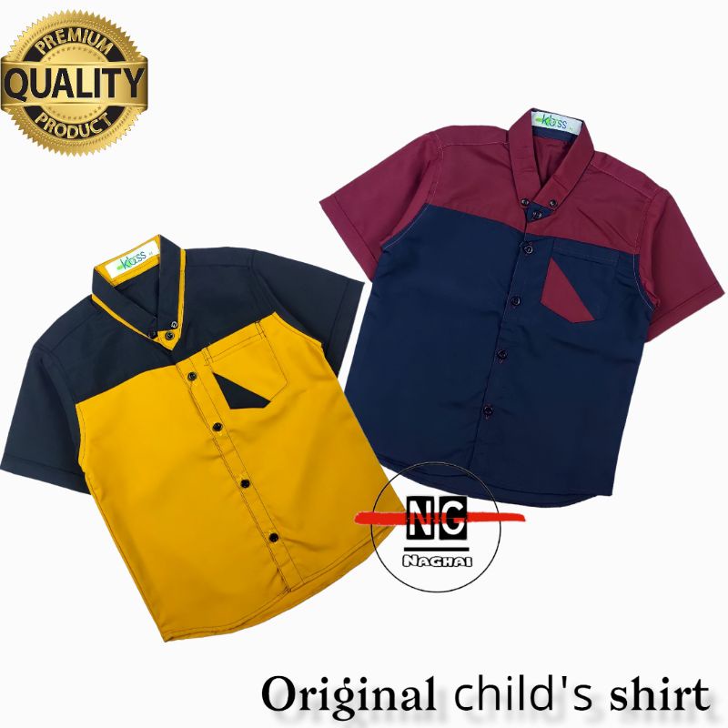 Kemeja Pendek Anak Laki-Laki / Kemeja Kemko Anak Cowok / Kemeja Pendek Anak Umur 1-8 Tahun