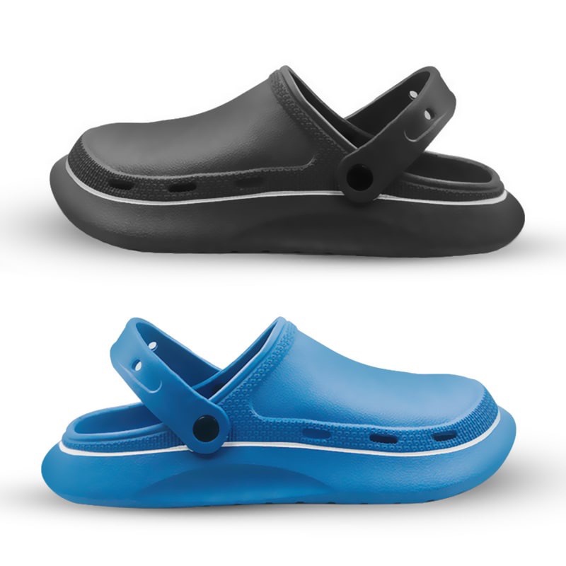 Sanlie Sandal Unisex Untuk Pria dan Wanita Model Bakpao Model Crocs Trendy Sol Ringan Anti Air V11