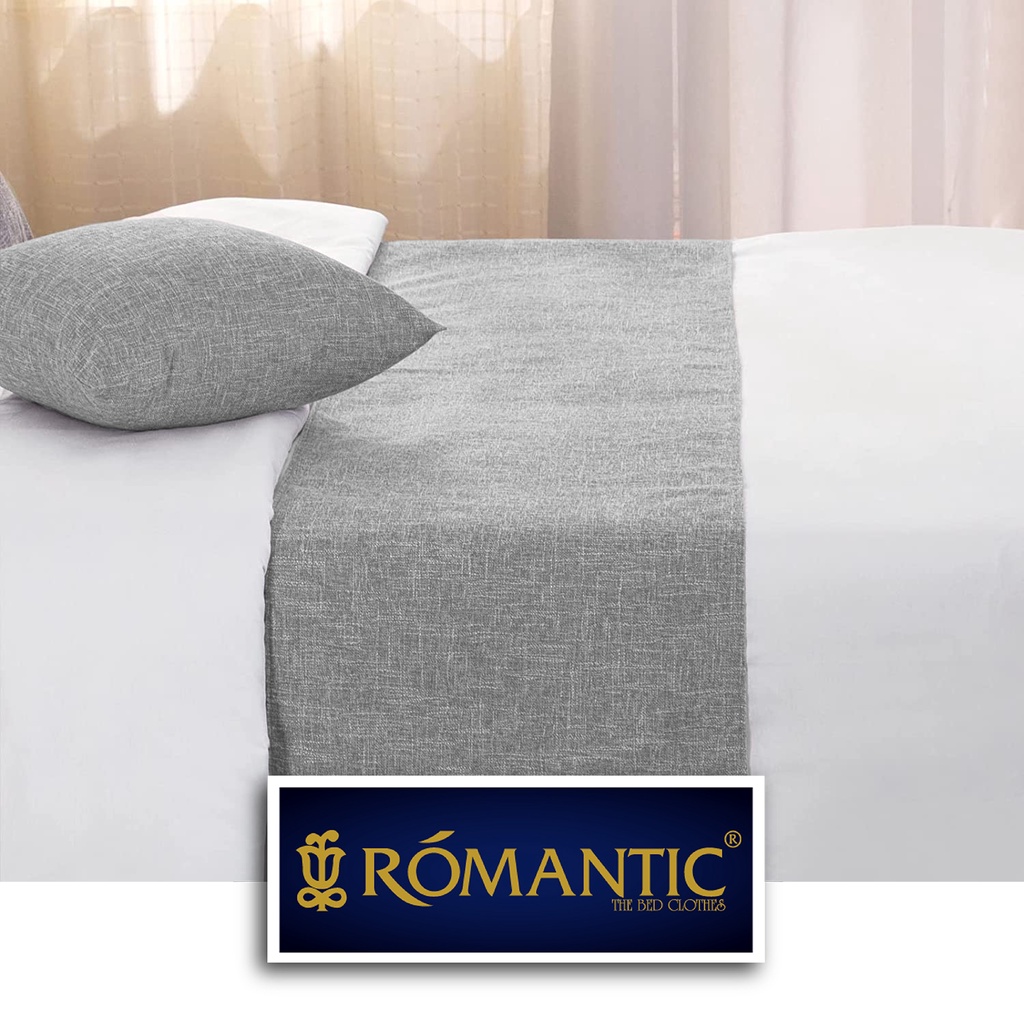 Bed Runner / Selendang kasur Grey by ROMANTIC standard Hotel minimalis