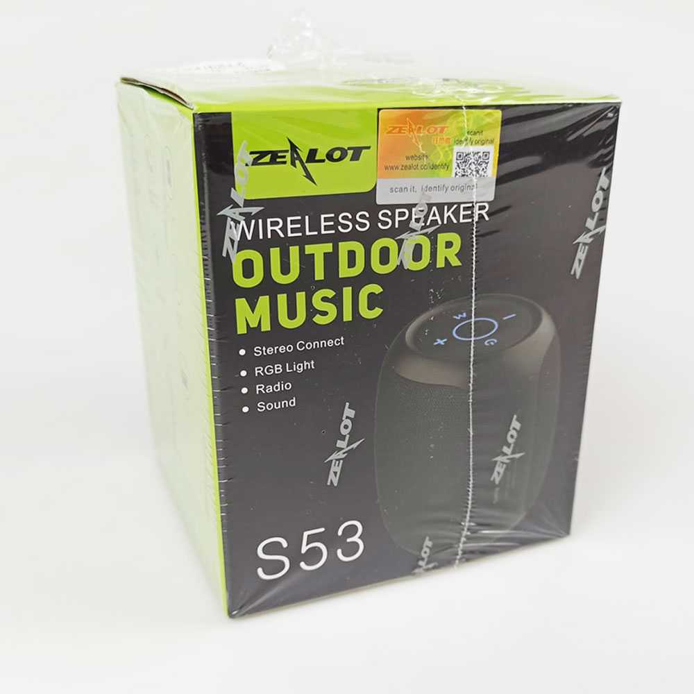 Zealot Portable Bluetooth Speaker Stereo RGB Waterproof IPX7 - S53 - ELNK