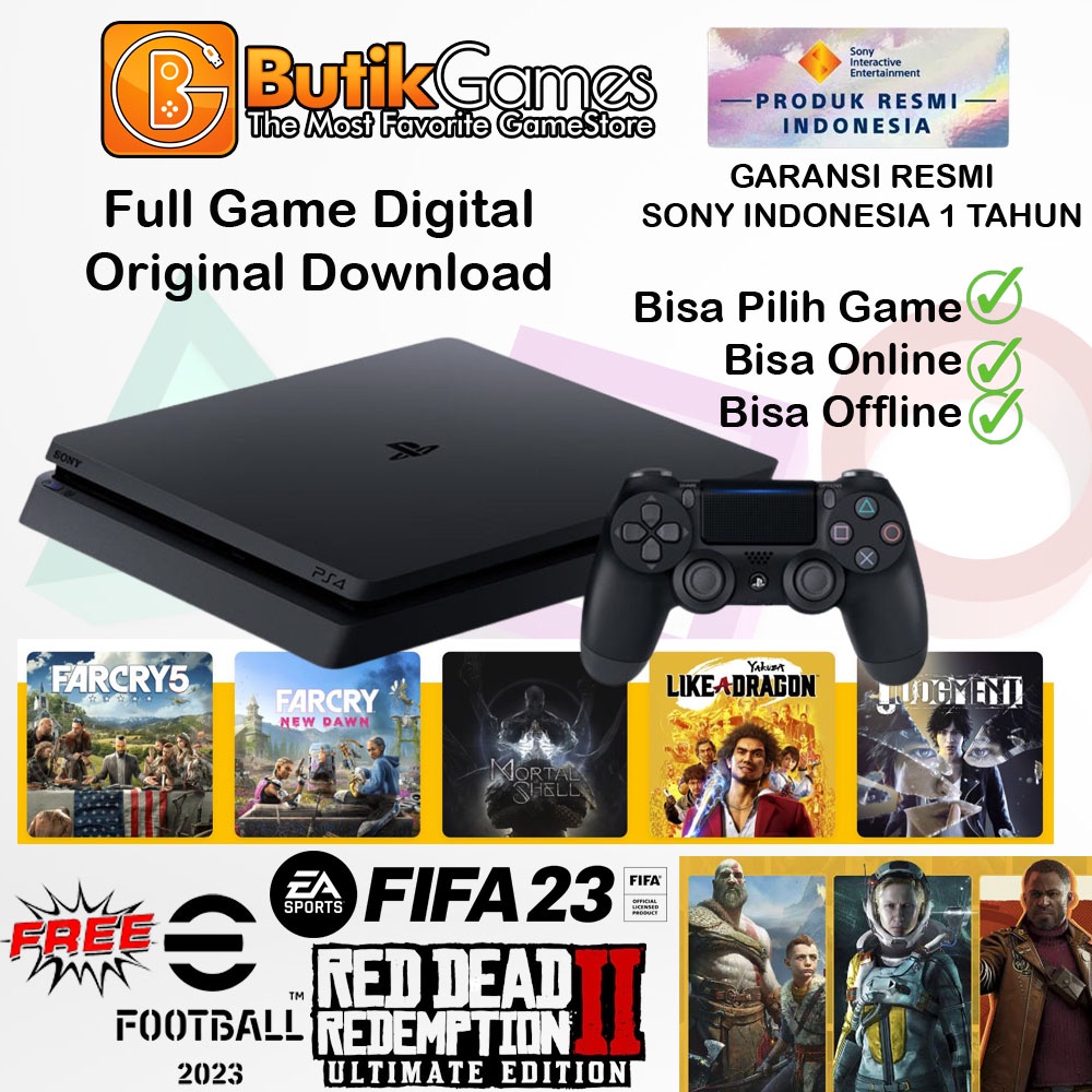 PS4 Slim 1TB Sony Playstation 4 Slim 1TB Garansi Resmi Sony Indonesia