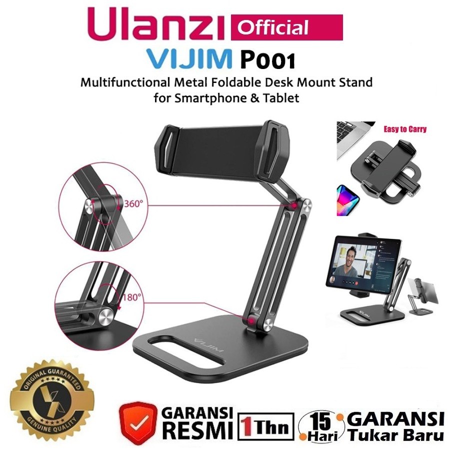 Ulanzi Vijim P001 Foldable Holder Desk Stand for Smartphone & Tablet