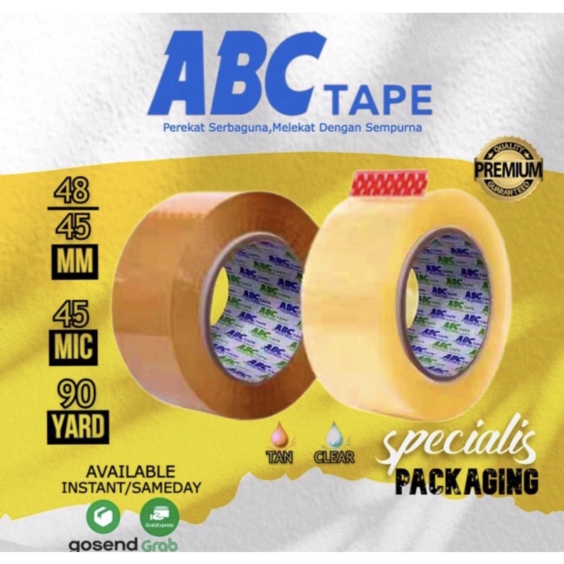 

LAKBAN BENING ABC TAPE SERBAGUNA 45mm x 90 Yard