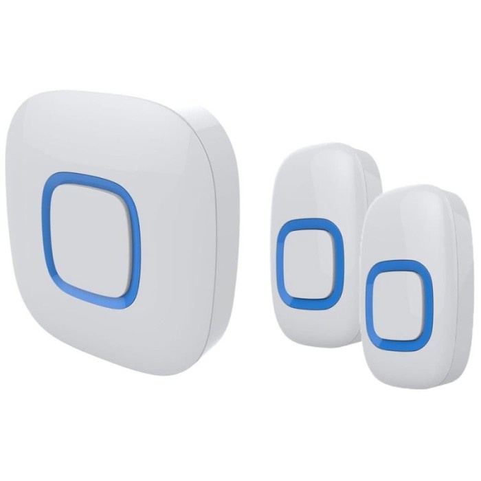 Bel Bell Pintu Rumah Wireless Waterproof 2 Receiver DoorBell 300M