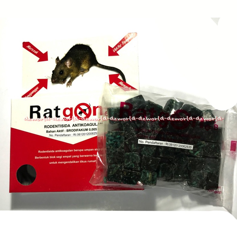 Ratgone Racun Tikus Ratgon Pembasmi Tikus Pest Control Umpan Tikus Ratgon Rat Gone Rats Mouse Pengendali Hama Mose