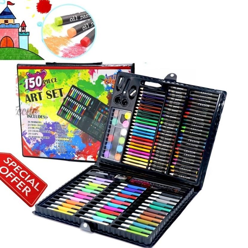 

Hot ダ AS150- Art Set Isi 150pc Pensil Warna Set Anak Alat Melukis