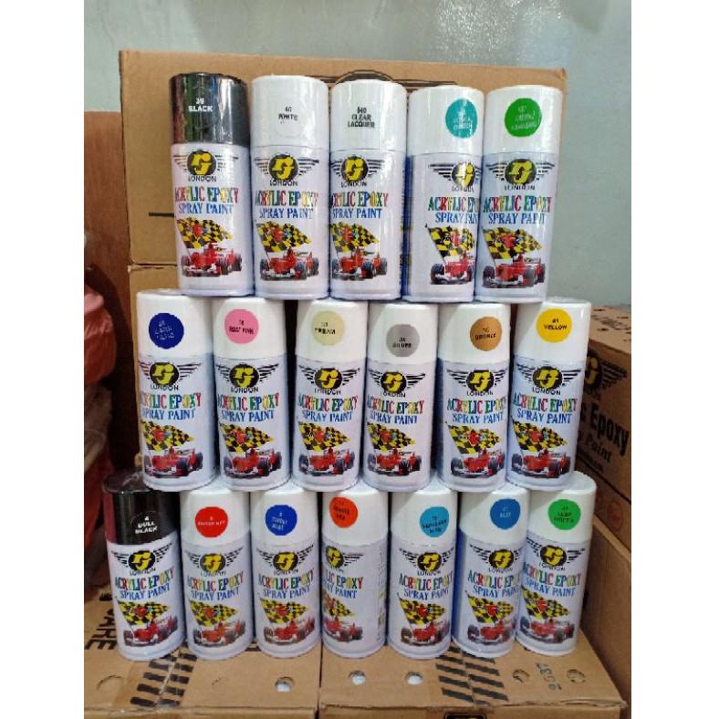 BEPIA3981 Pilok RJ London Warna Glossy Doff Metalik Hitam Putih Clear Gold Yellow Merah Silver Hijau