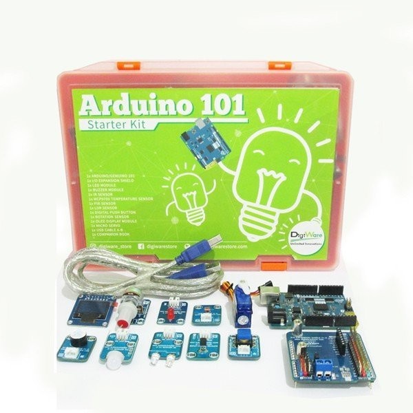 Arduino 101 Learning Kit, Paket Belajar Arduino 101