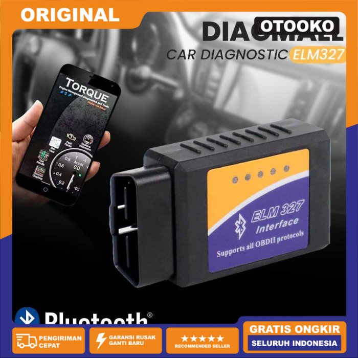 Alat Cek Scan Diagnosa Mesin Mobil Diagmall ELM327 OBD2 V2.1 OBD-II